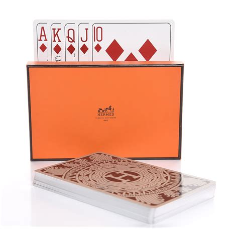 buy hermes playing cards|hermes oversized playing cards.